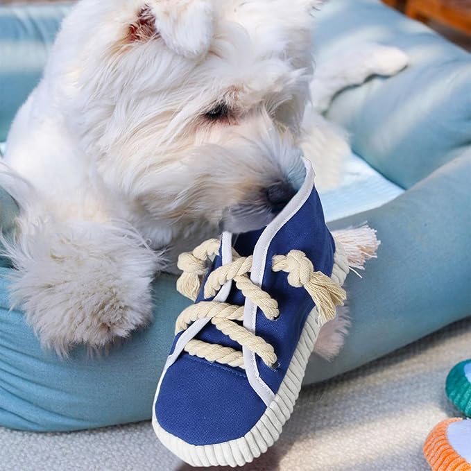 Shoe-Shaped Chew Toy – Perfect for Small and Medium Dogs
