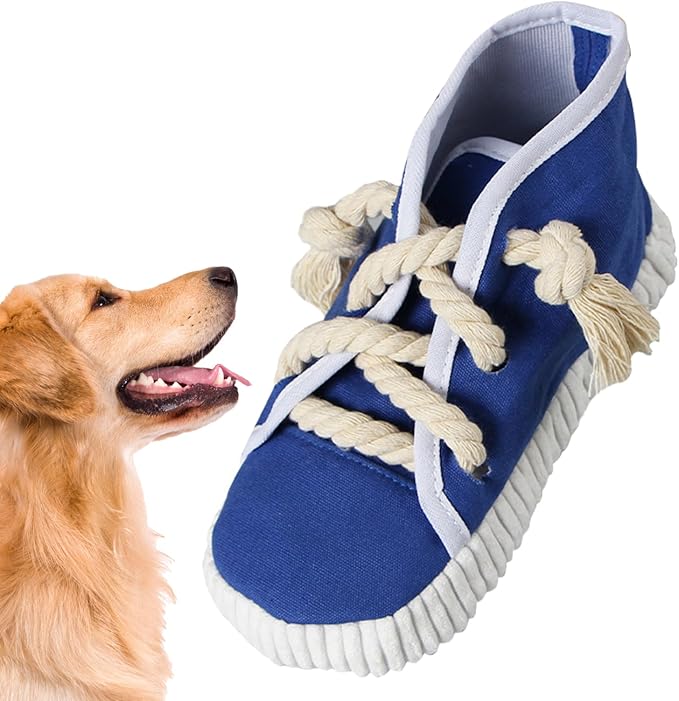 Shoe-Shaped Chew Toy – Perfect for Small and Medium Dogs