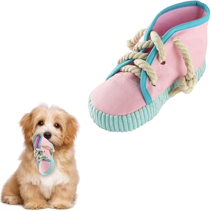 Shoe-Shaped Chew Toy – Perfect for Small and Medium Dogs