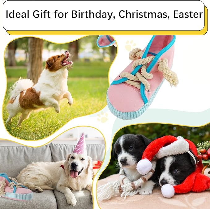 Shoe-Shaped Chew Toy – Perfect for Small and Medium Dogs