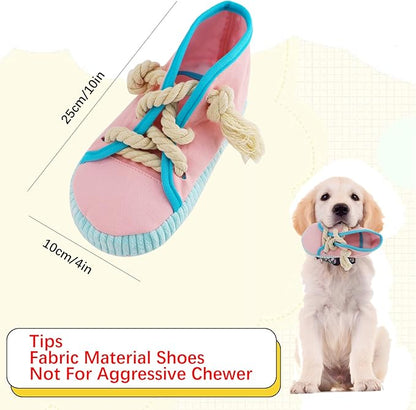 Shoe-Shaped Chew Toy – Perfect for Small and Medium Dogs